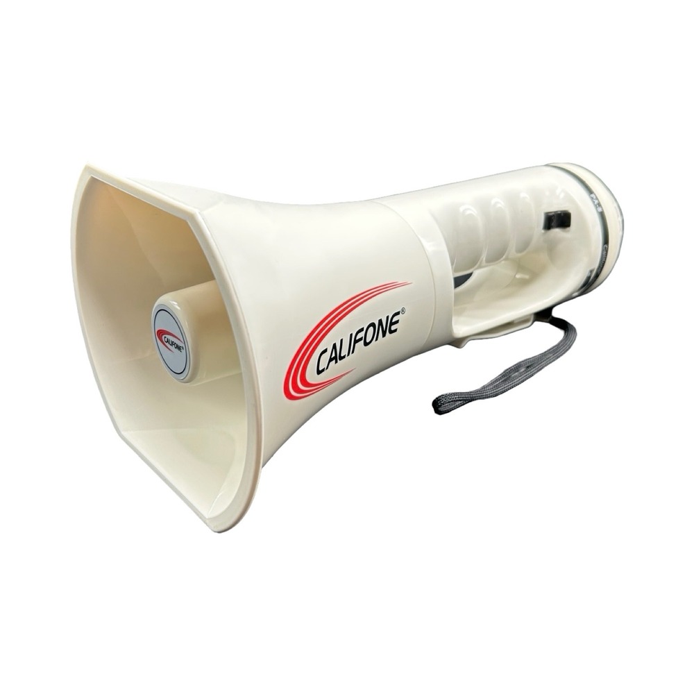 Califone PA-8 Megaphone 8W Handheld Bullhorn‎ with Whistle White 500ft Range
